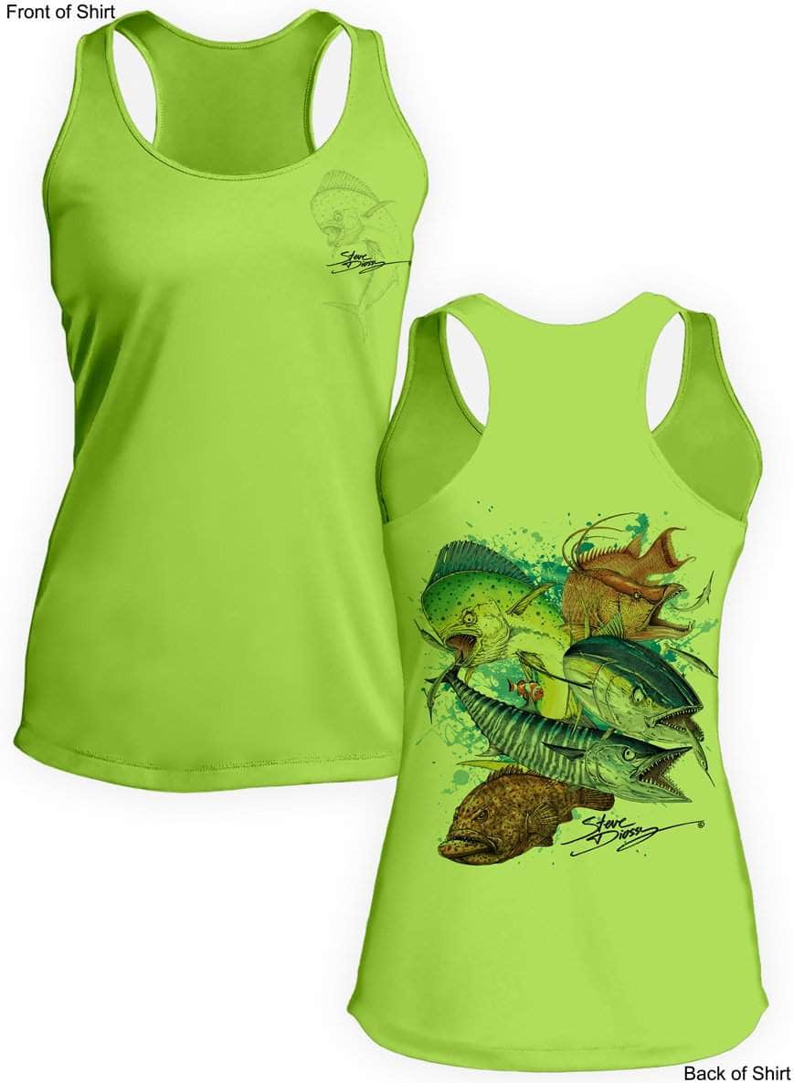 Grand Slam- Ladies Racerback Tank-100% Polyester